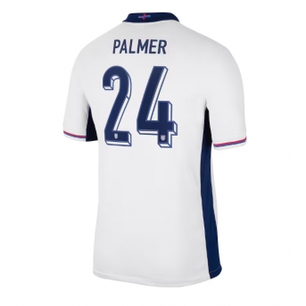 Inghilterra Cole Palmer #24 Maglia Gara Casa Repliche Europei 2024